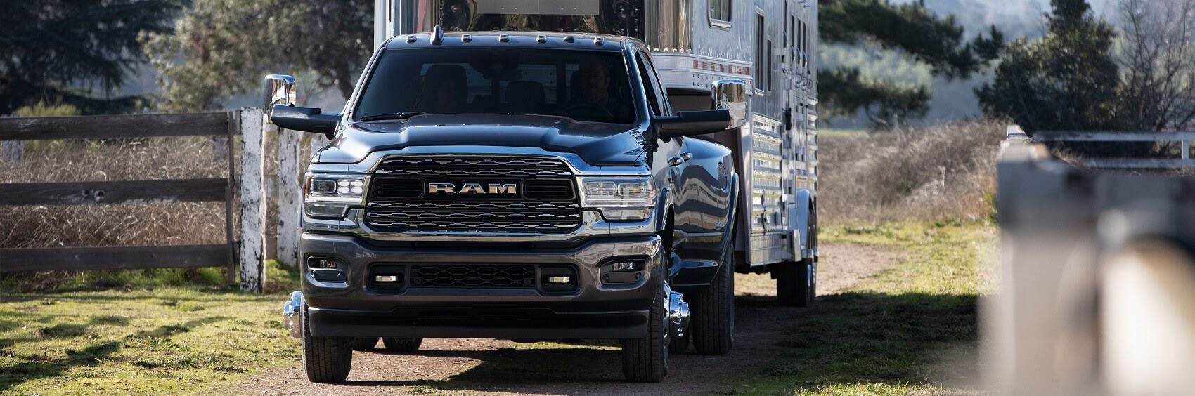 RAM 3500 in Blue Towing