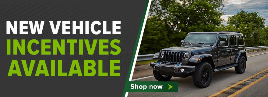 New Vehicle Incentives Available