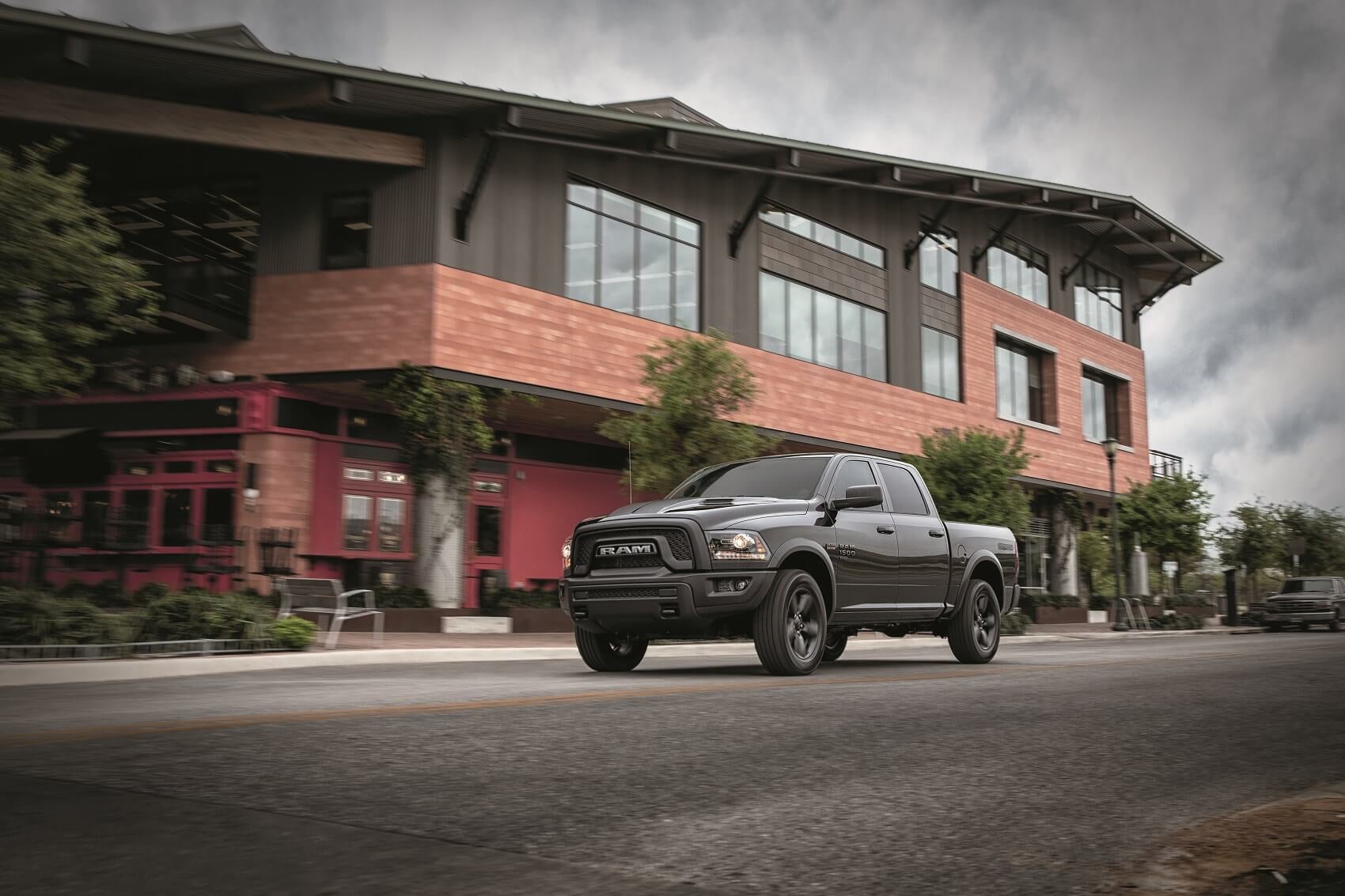 RAM 2500 Truck driving on street