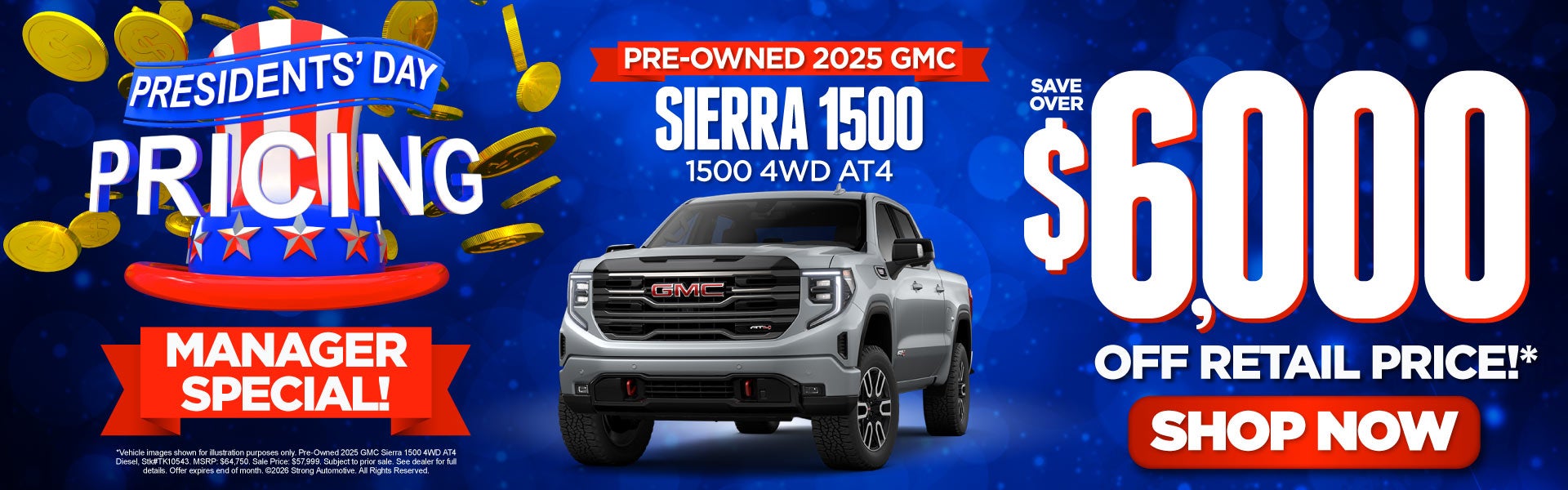 Pre-Owned 2025 GMC Sierra 1500 4WD AT4	"Manager Special! Sav