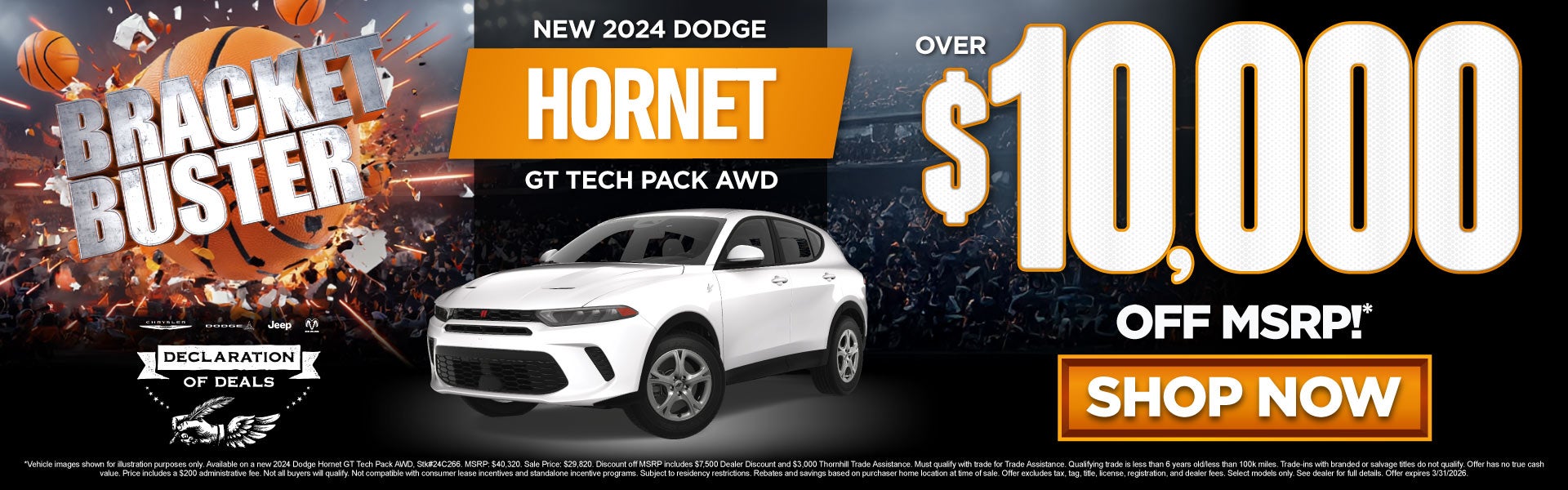 New 2024 Dodge Hornet GT Tech Pack AWD	Over $10,000 Off MSRP