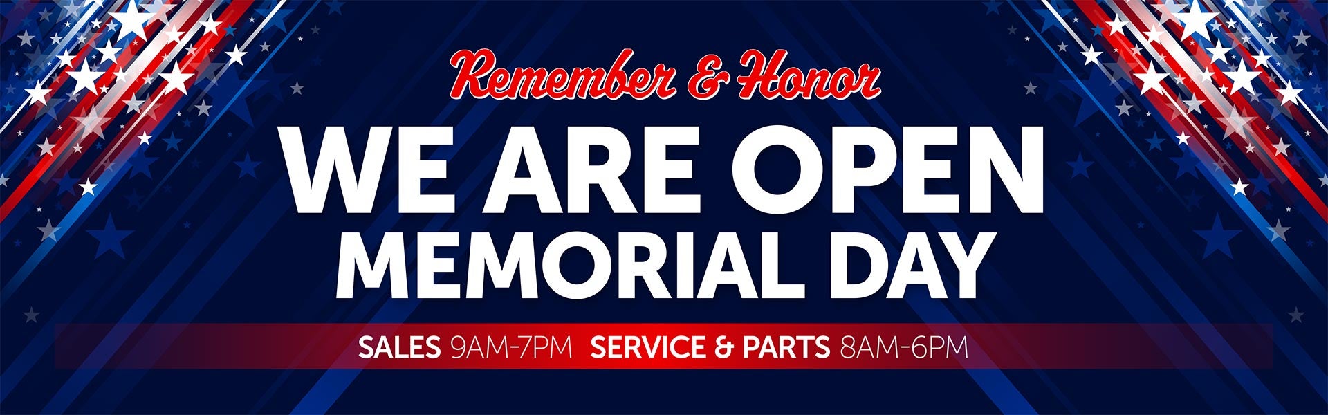 open memorial day