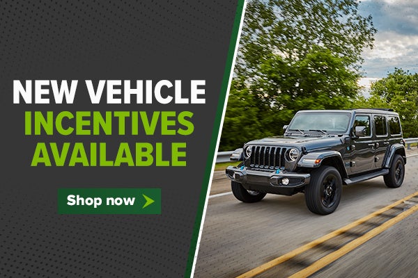 New Vehicle Incentives Available
