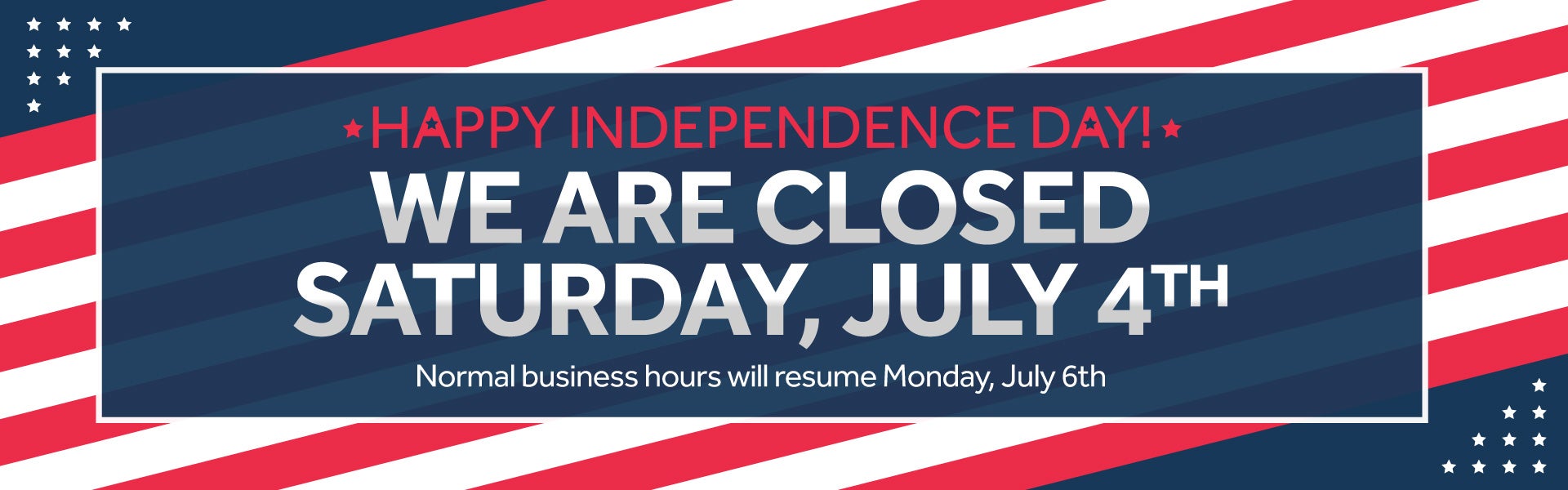 closed July 4