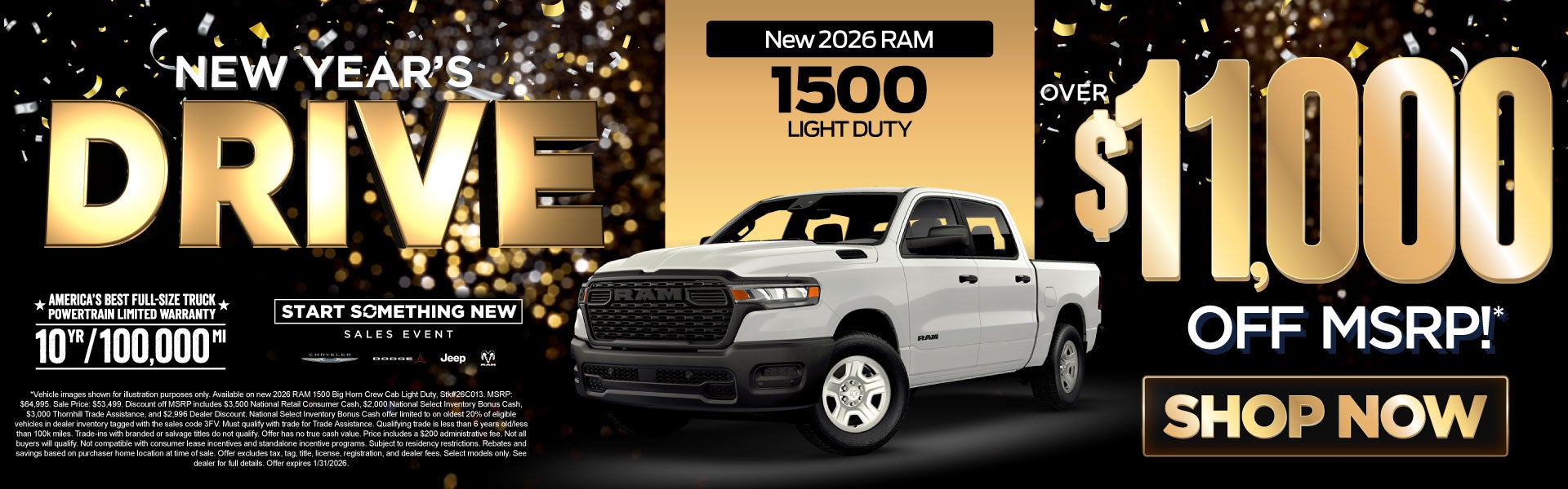 New 2026 Ram 1500 Light Duty 